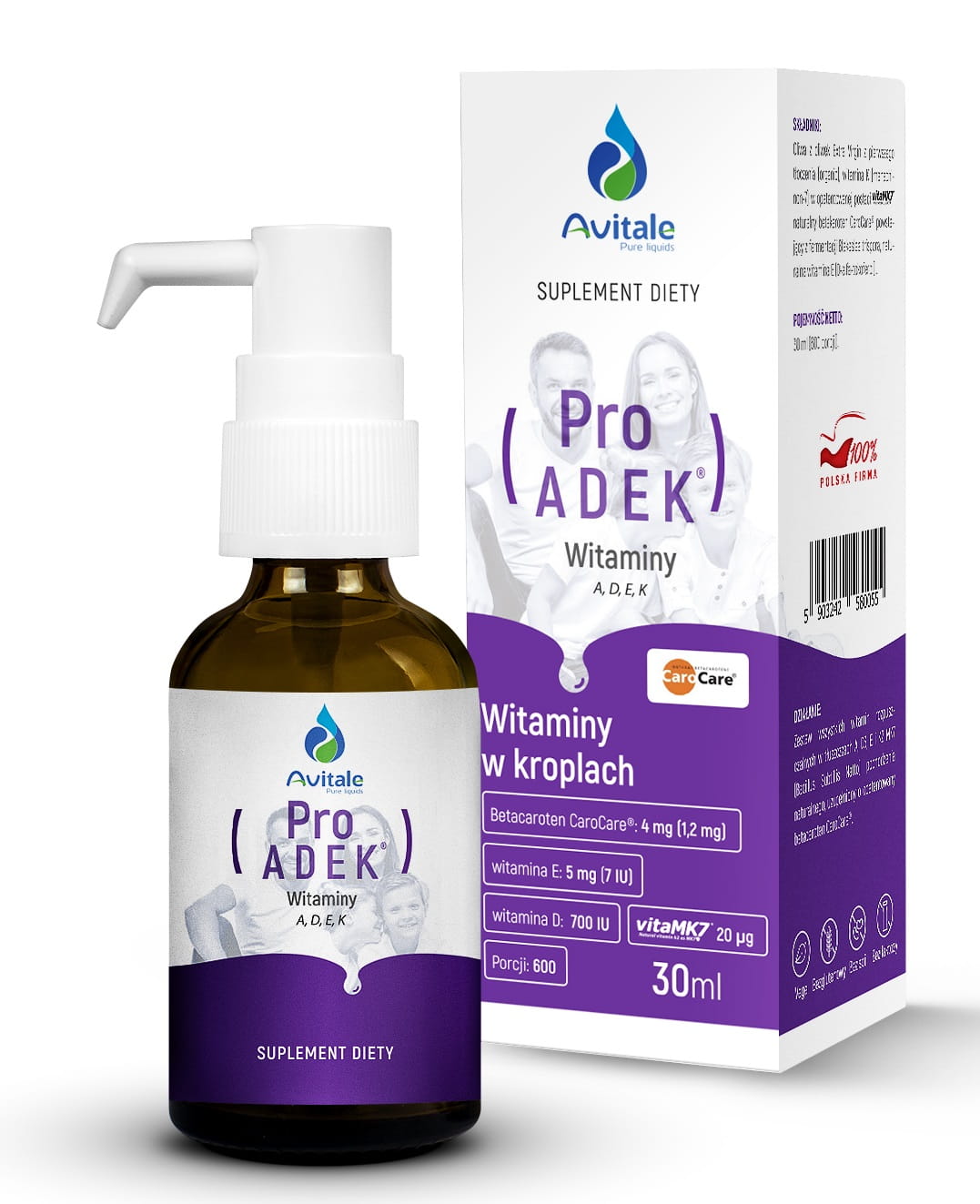 Witamina ProADEK® Jedyna na betakarotenie, 30 ml